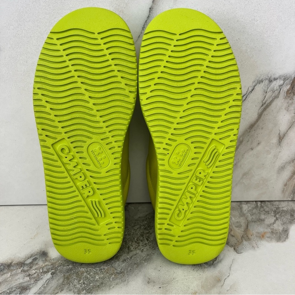 CAMPER Runner K21 Platform Sneakers in Green Leather Size 5 NEW - Picture 12 of 16